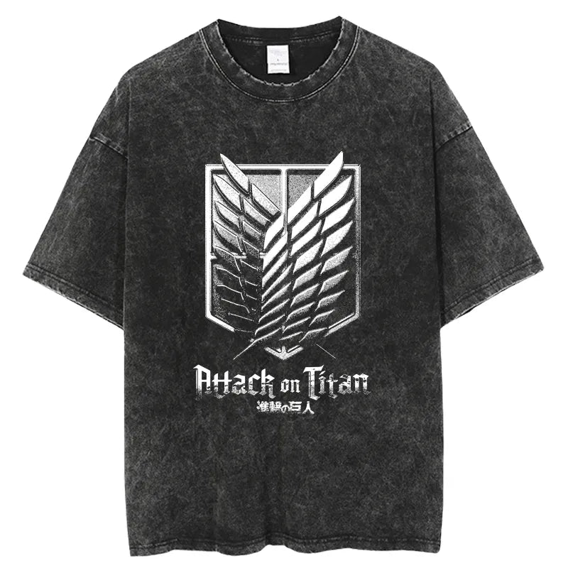 Attack on Titan Scout Emblem Vintage T-Shirt