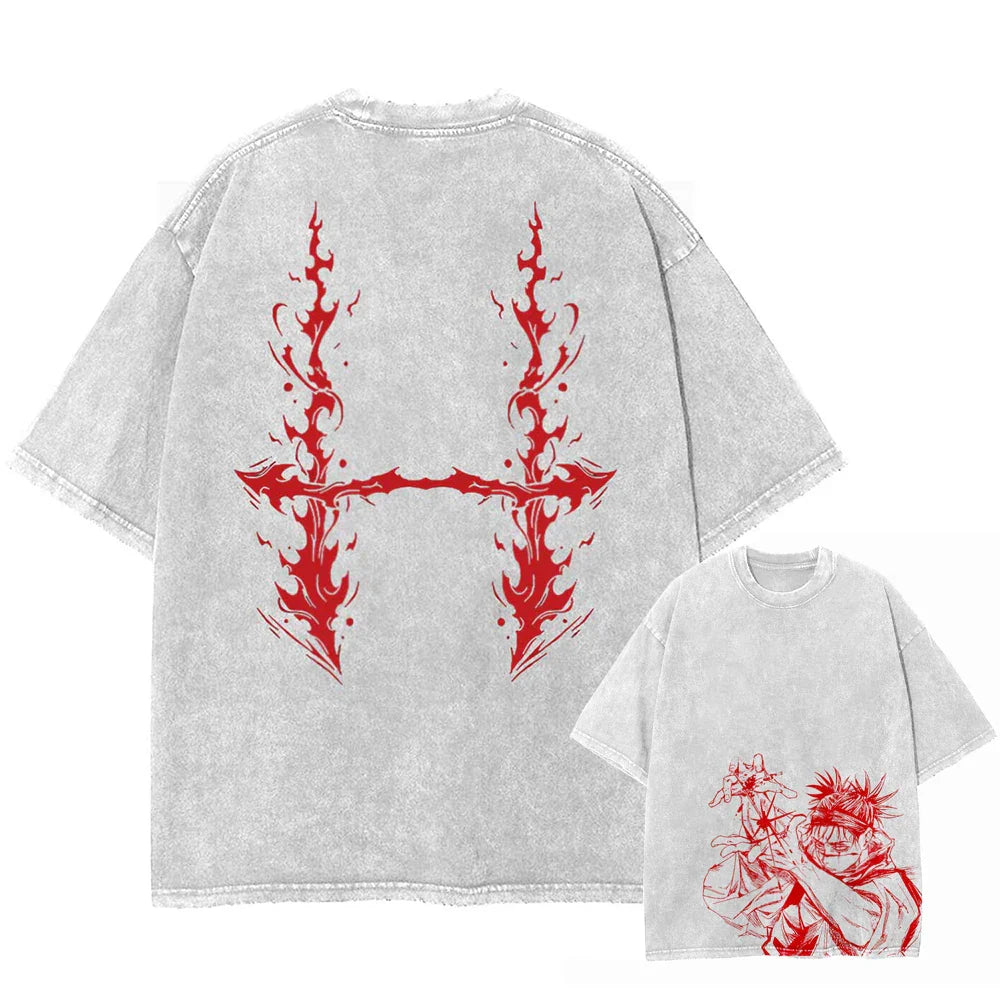 Jujutsu Kaisen Choso Cursed Blood Oversized Vintage T-Shirt