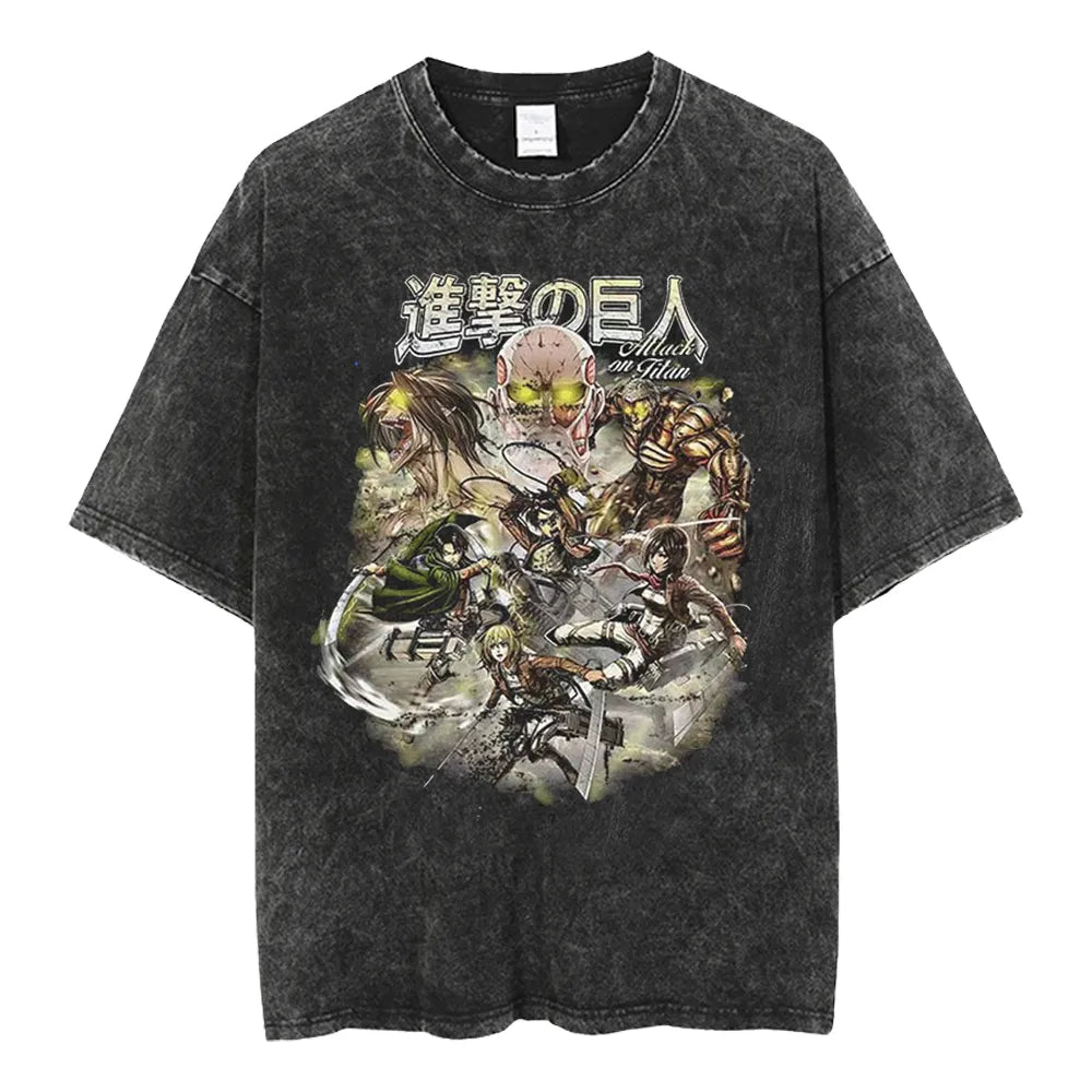 Attack on Titan Scout War Vintage T-Shirt