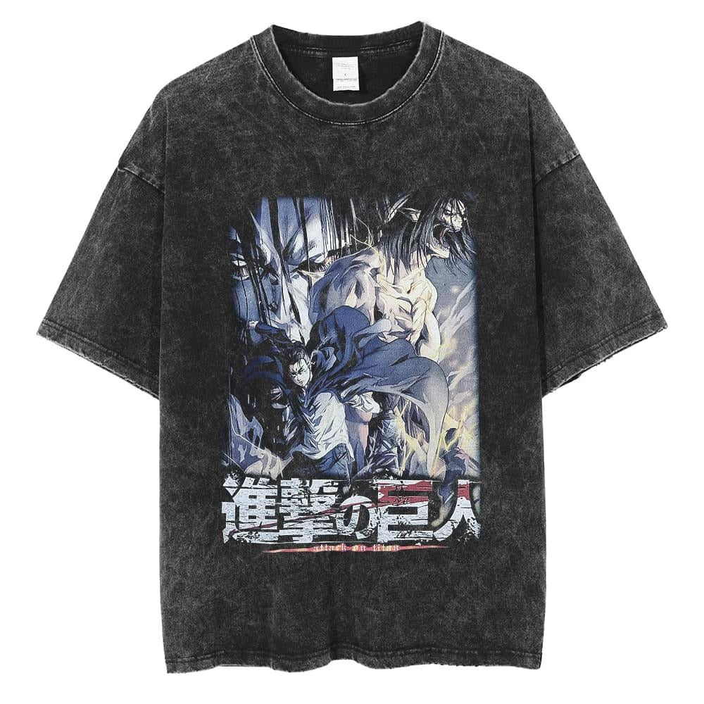 Attack on Titan Eren Jaeger Titan Clash Vintage T-Shirt