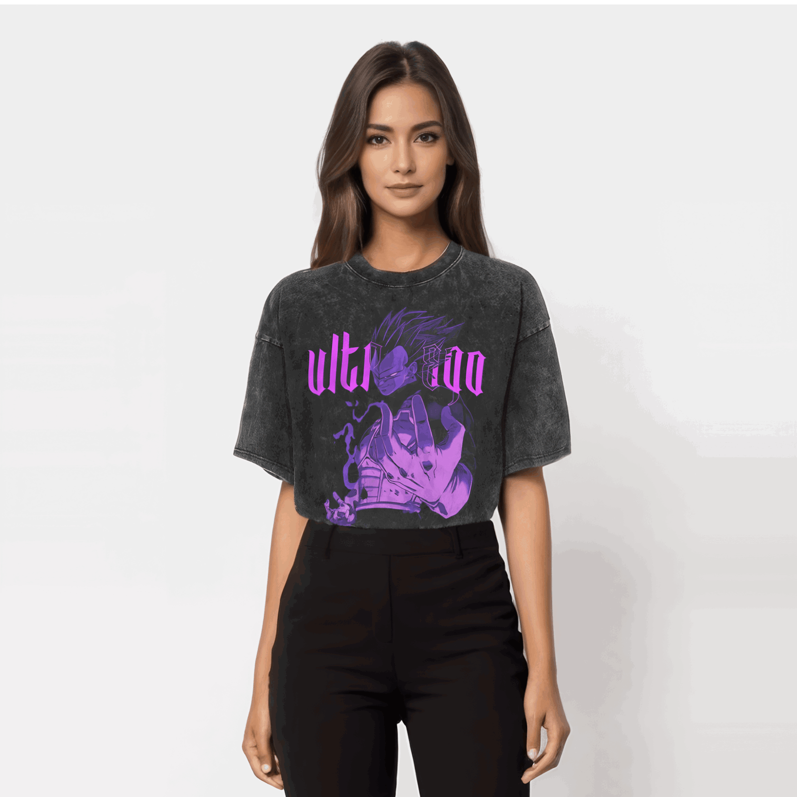 Ultra Ego Dragon Ball Washed Vintage Oversize T-Shirt - Anime Streetwear