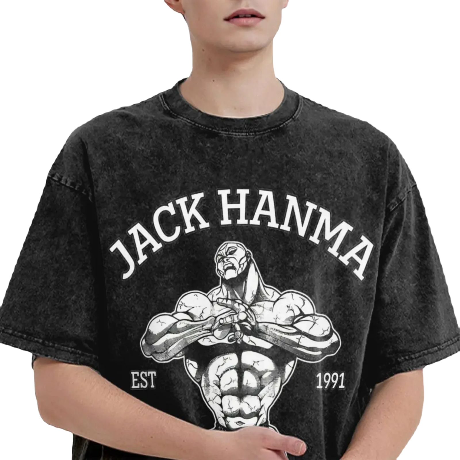 Anime Washed Vintage Tee - Jack Hanma