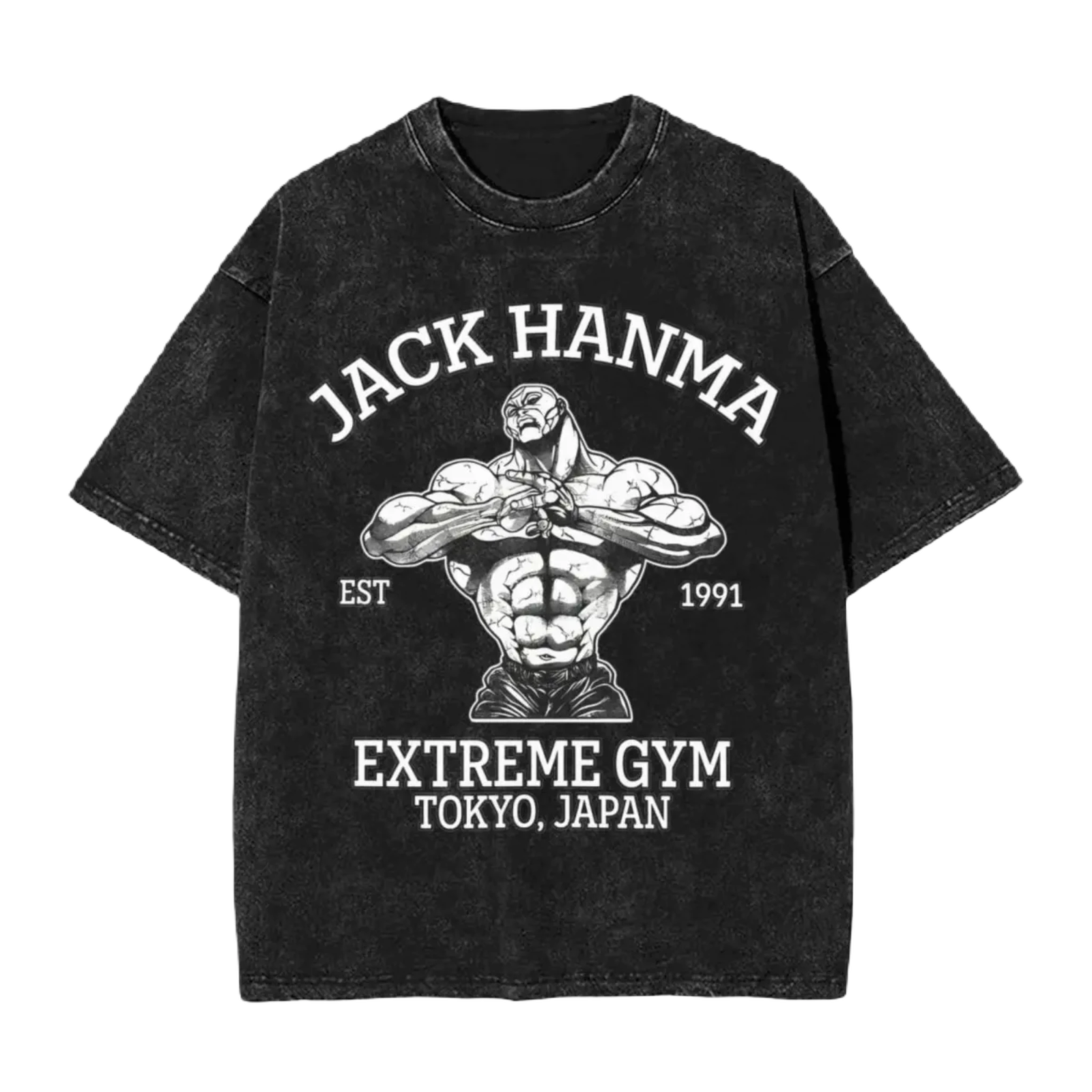Anime Washed Vintage Tee - Jack Hanma