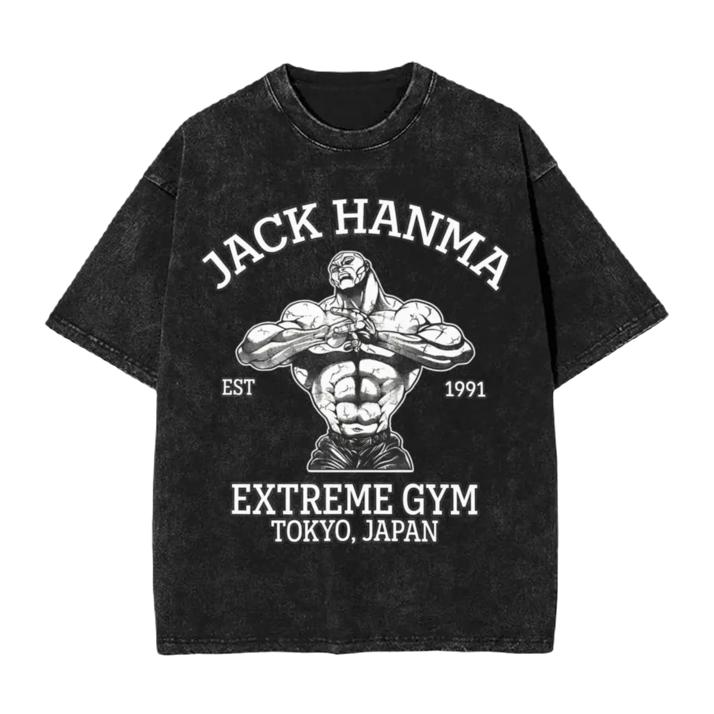 Anime Washed Vintage Tee - Jack Hanma