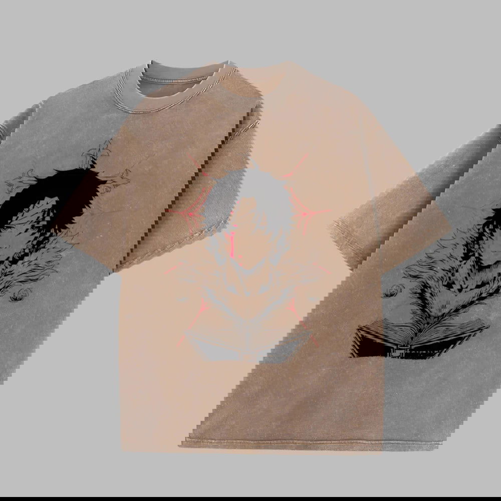 Xhunter Chrollo T-Shirt - Anime Washed Vintage