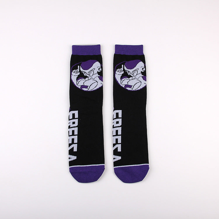 Unisex Anime Mid-tube Cotton Socks Cartoon Trendy Personality Cotton Socks