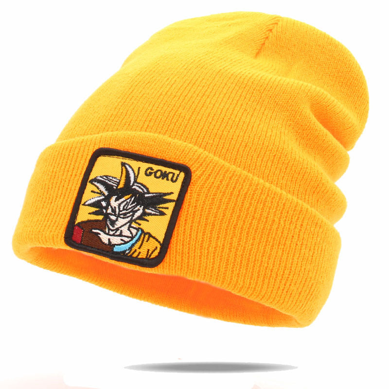 Unisex Cartoon Warm Label Wool Hat
