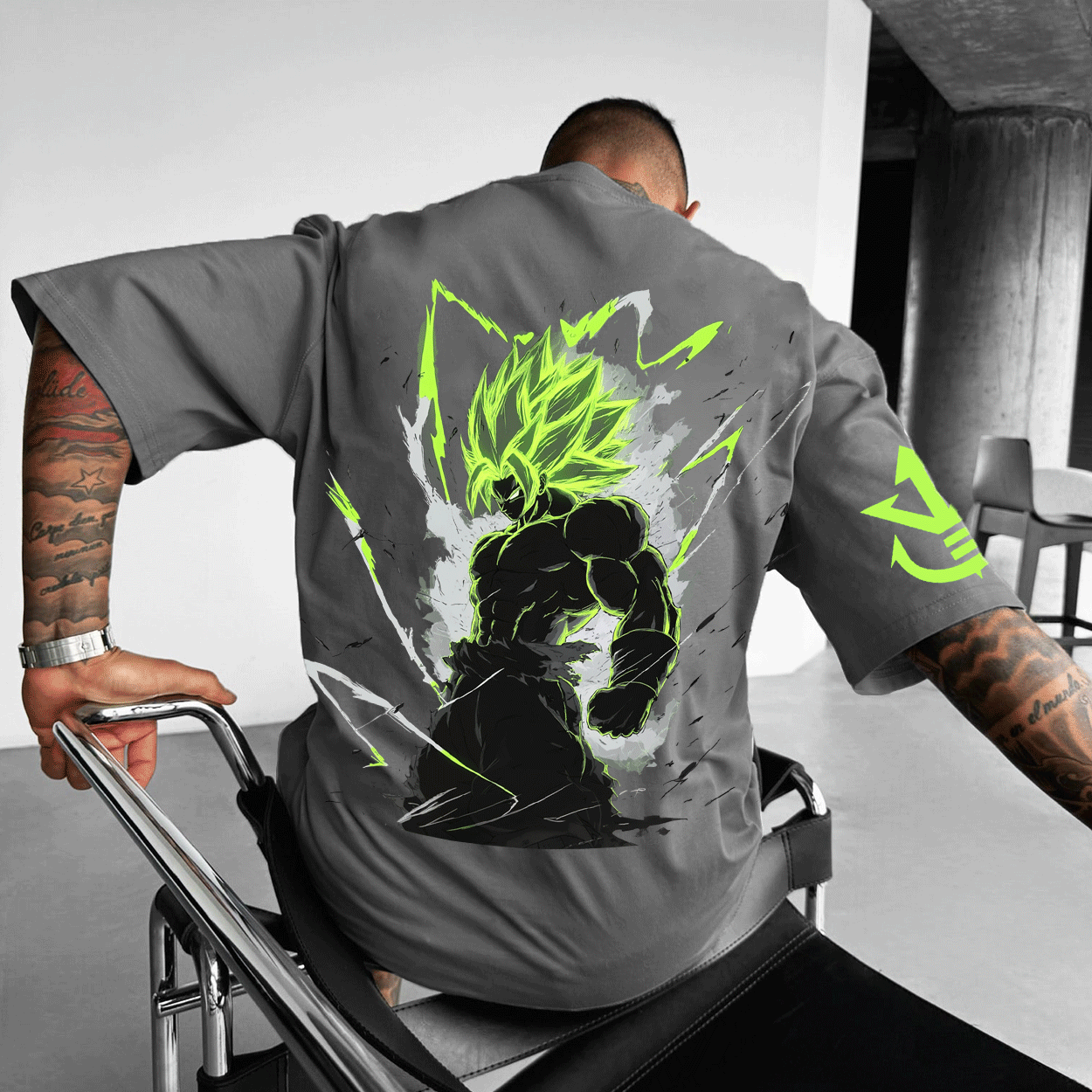 Unisex Anime-themed Oversized T-shirt