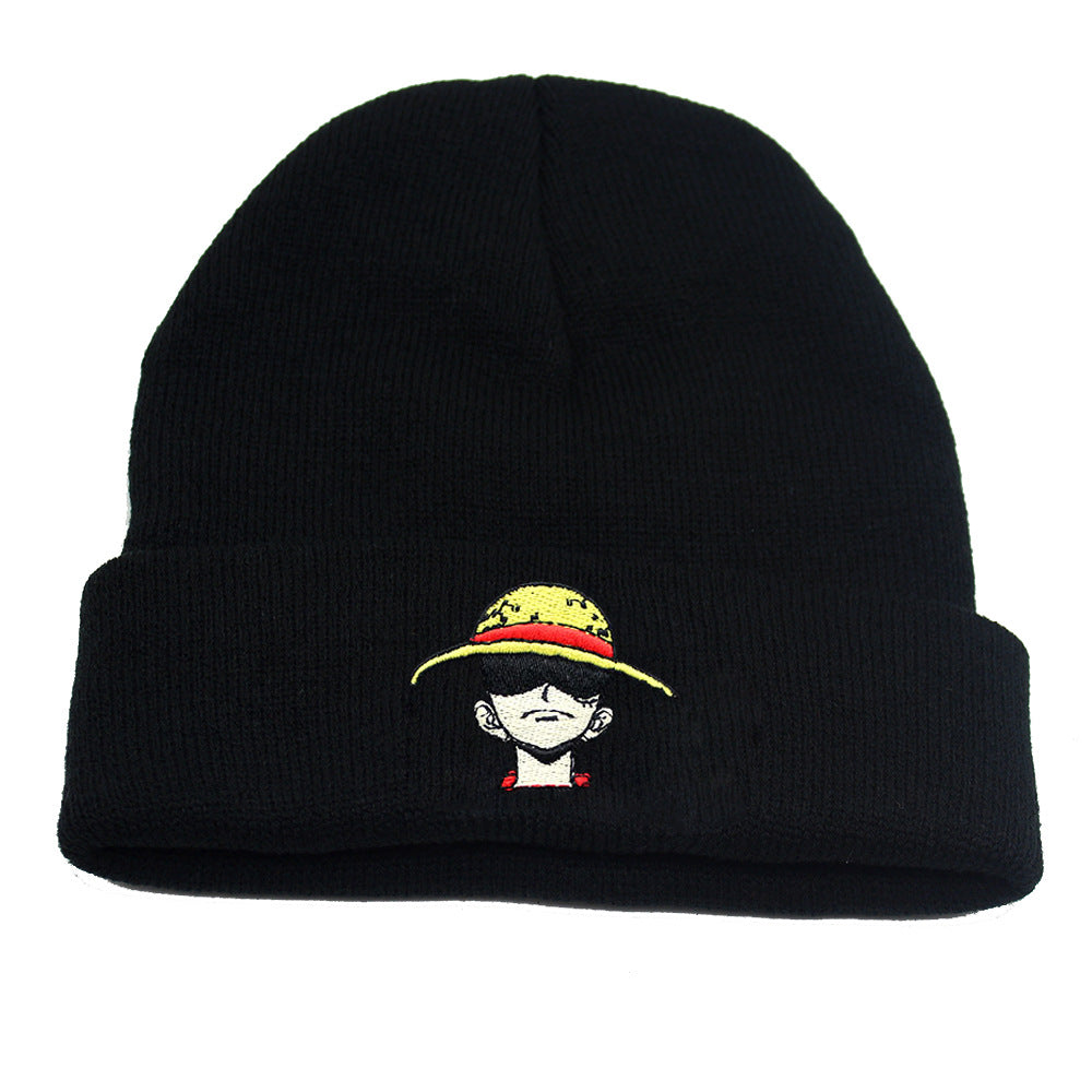 Unisex Pirate One Piece Anime Warm Knitted Hat