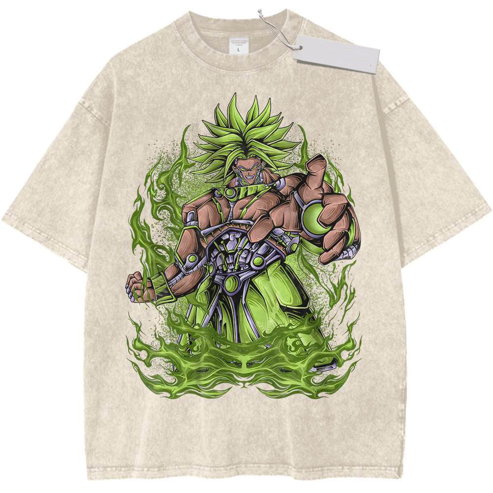 Anime Print Vintage Tee DBZ T-Shirt