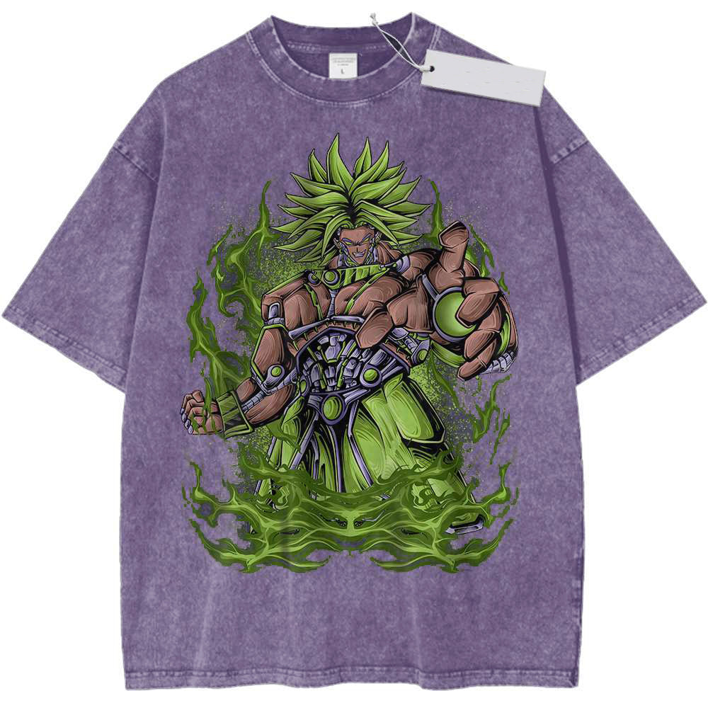 Anime Print Vintage Tee DBZ T-Shirt