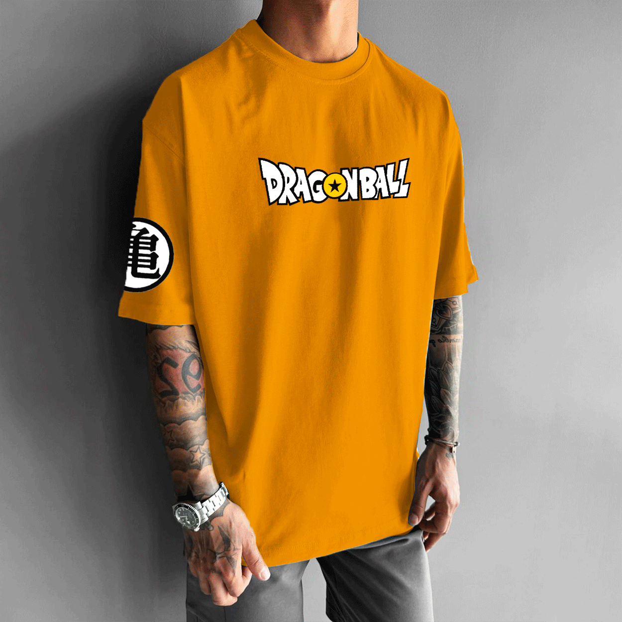 Unisex Anime Print Casual Loose Fit T-Shirt