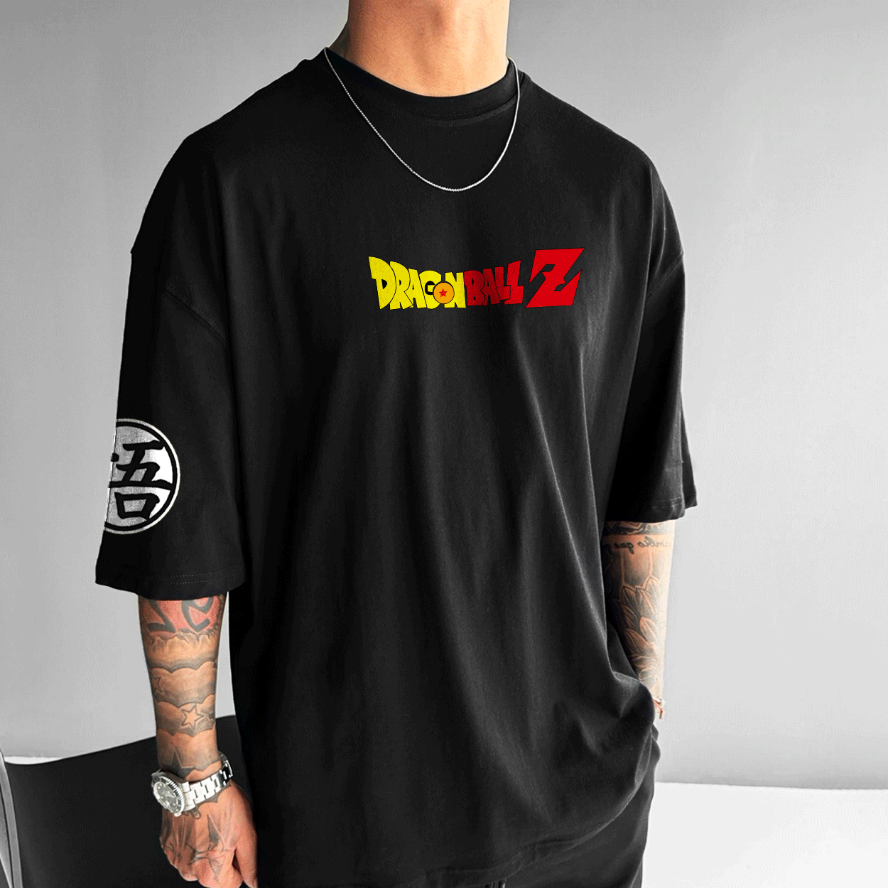 Unisex Anime Print Loose Casual T-Shirt