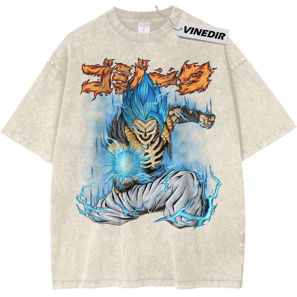 Anime Print Vintage Tee DBZ T-Shirt For Fans