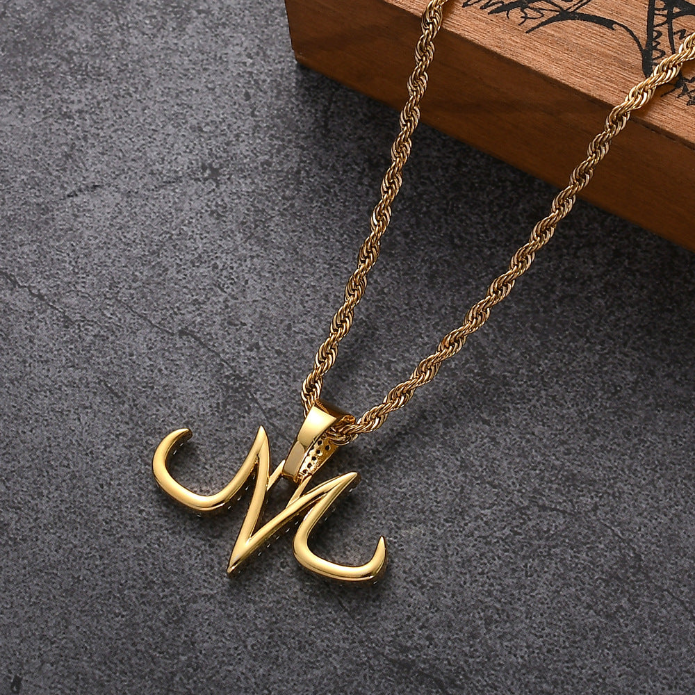 Unisex Anime-related Letter M Necklace