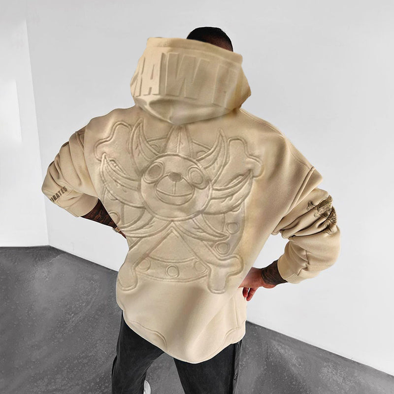 Oversized Anime Printed Hoodie