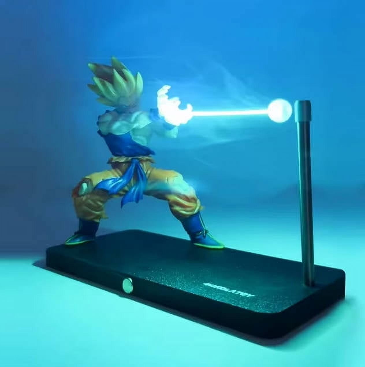 Super Saiyan Magnetic LED Night Light – Kamehameha Wave Effect Lamp