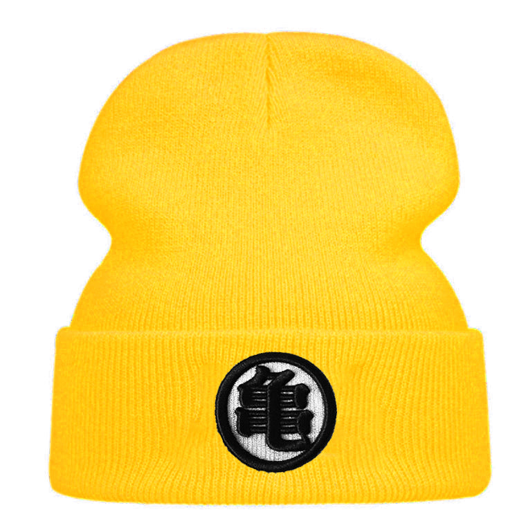 Unisex Anime Embroidered Knitted Beanie