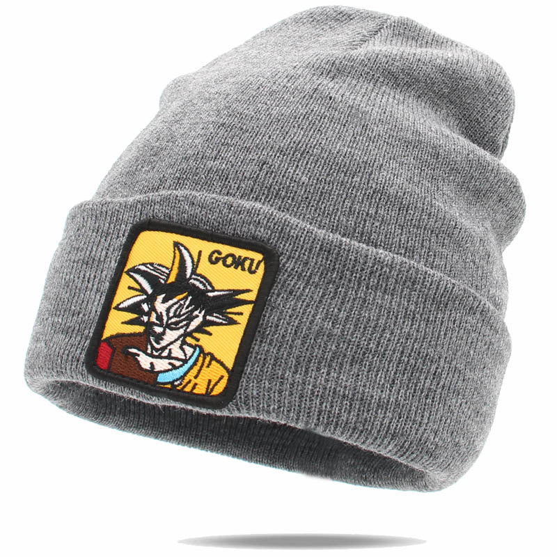 Unisex Cartoon Warm Label Wool Hat