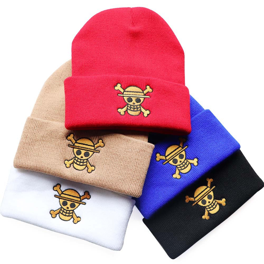 Unisex Pirate One Piece Anime Warm Knitted Hat