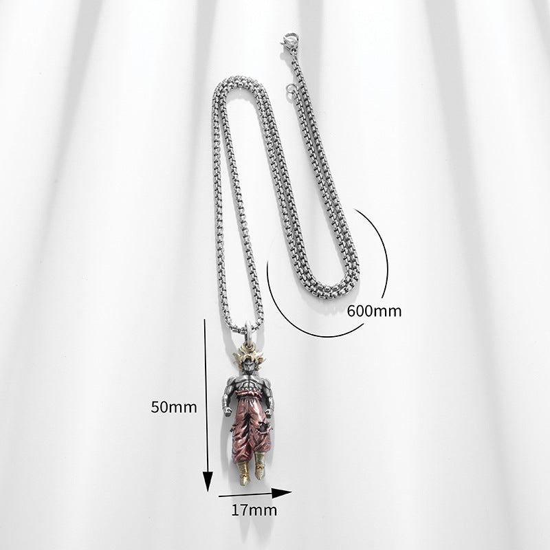 Unisex Anime Character Alloy Necklace
