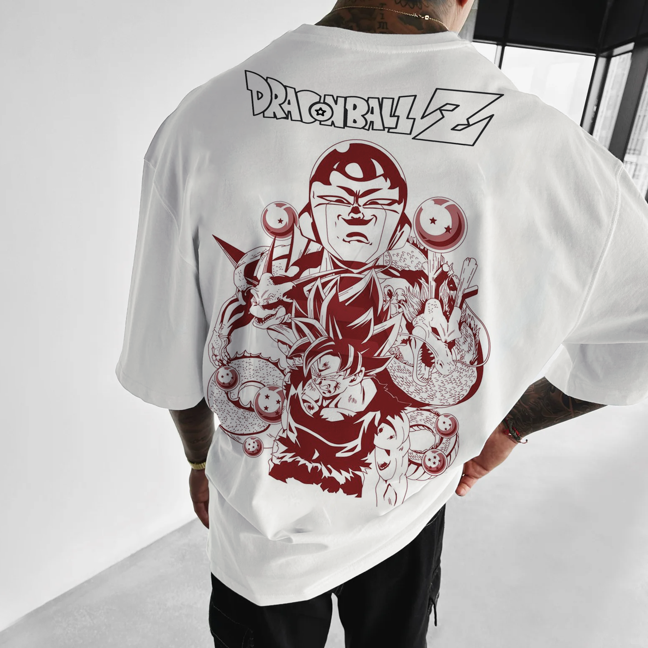 Unisex Goku Frieza Printed T-shirt