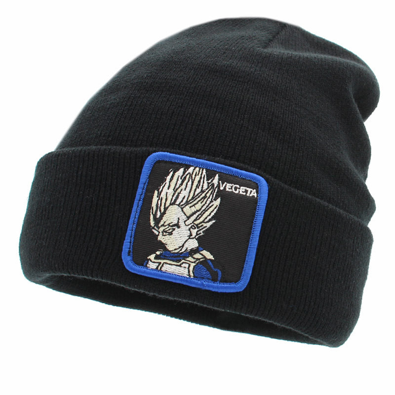 Unisex Cartoon Warm Label Wool Hat