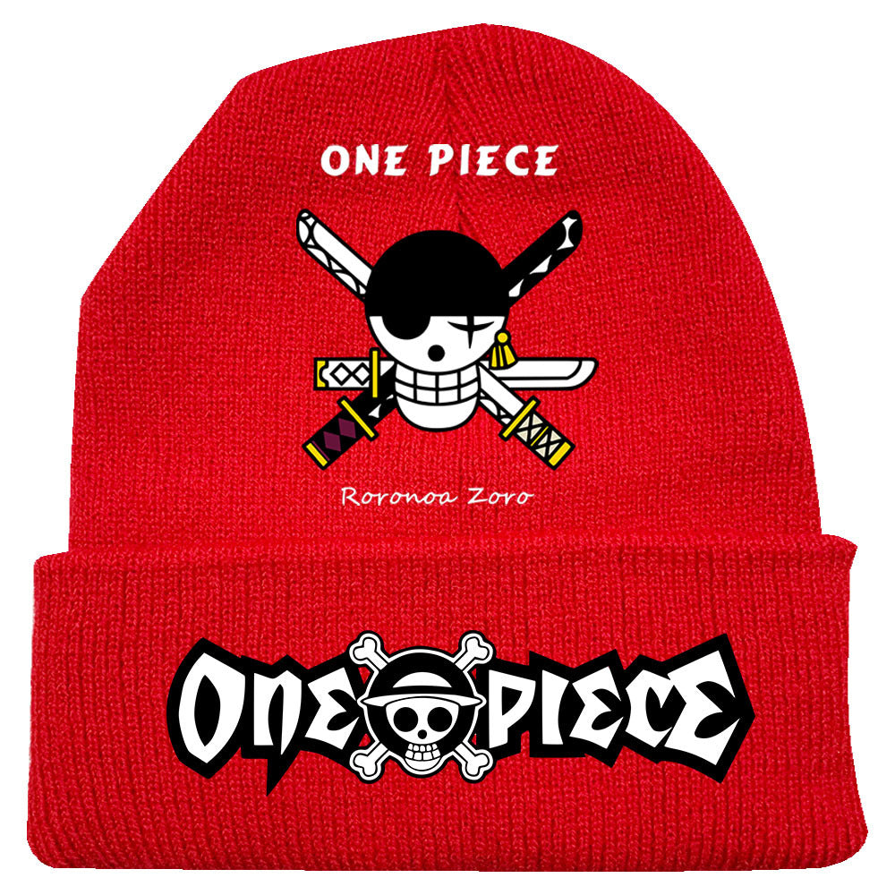 Unisex Pirate One Piece Anime Warm Knitted Hat