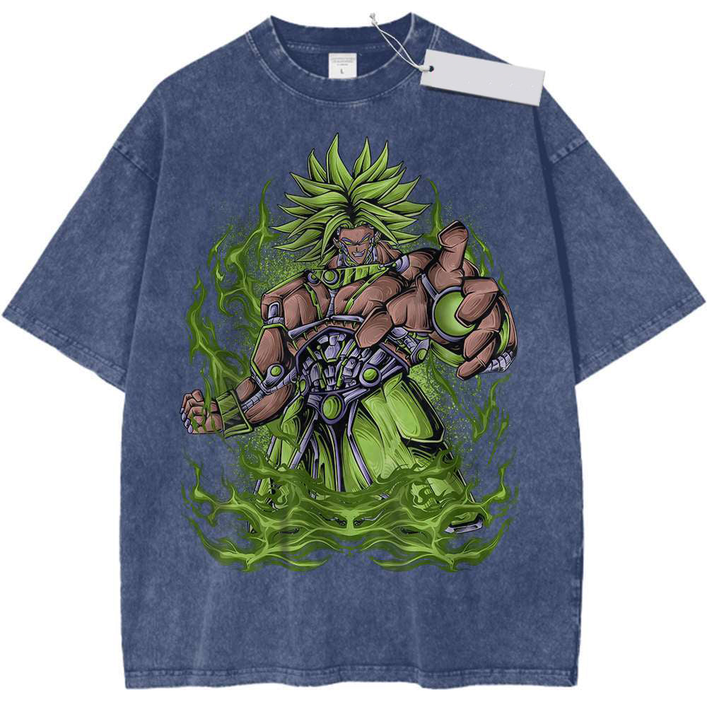Anime Print Vintage Tee DBZ T-Shirt