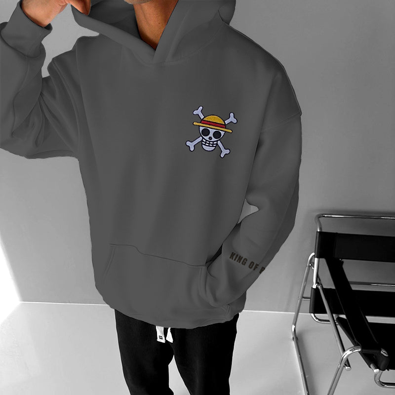 Oversized Anime Printed Hoodie