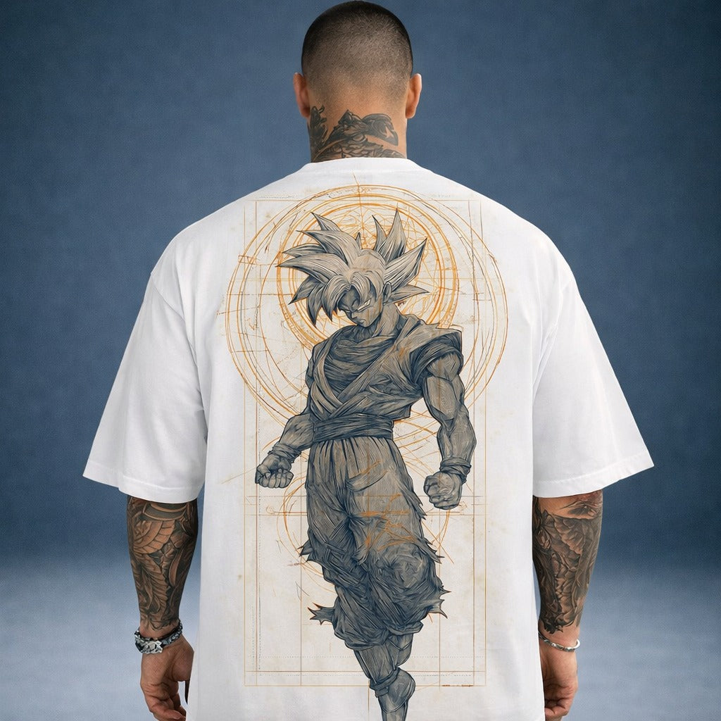 Oversized T-Shirt Streetwear Oversized Goku Phase 1 Black