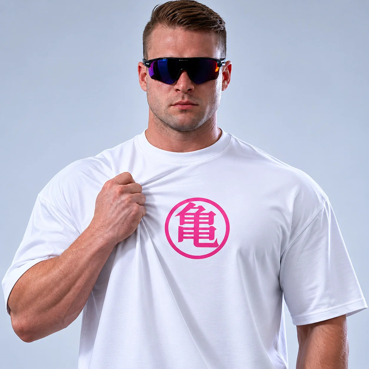 Oversized T-Shirt Oversized Premium Super Majin Boo Black & White