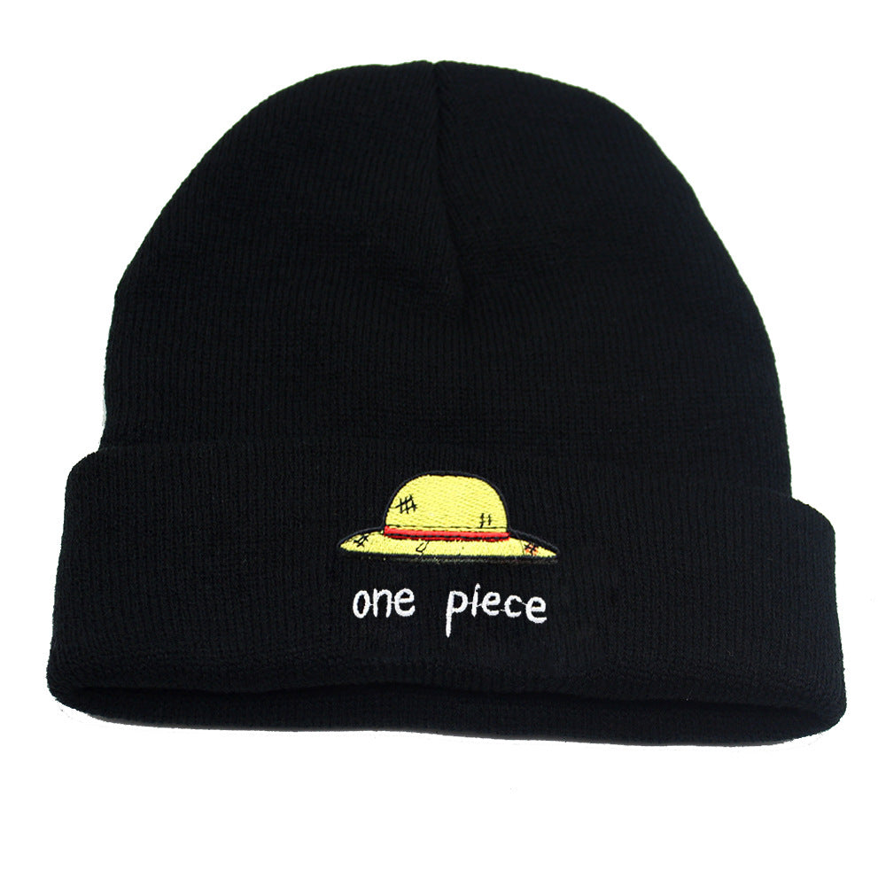 Unisex Pirate One Piece Anime Warm Knitted Hat
