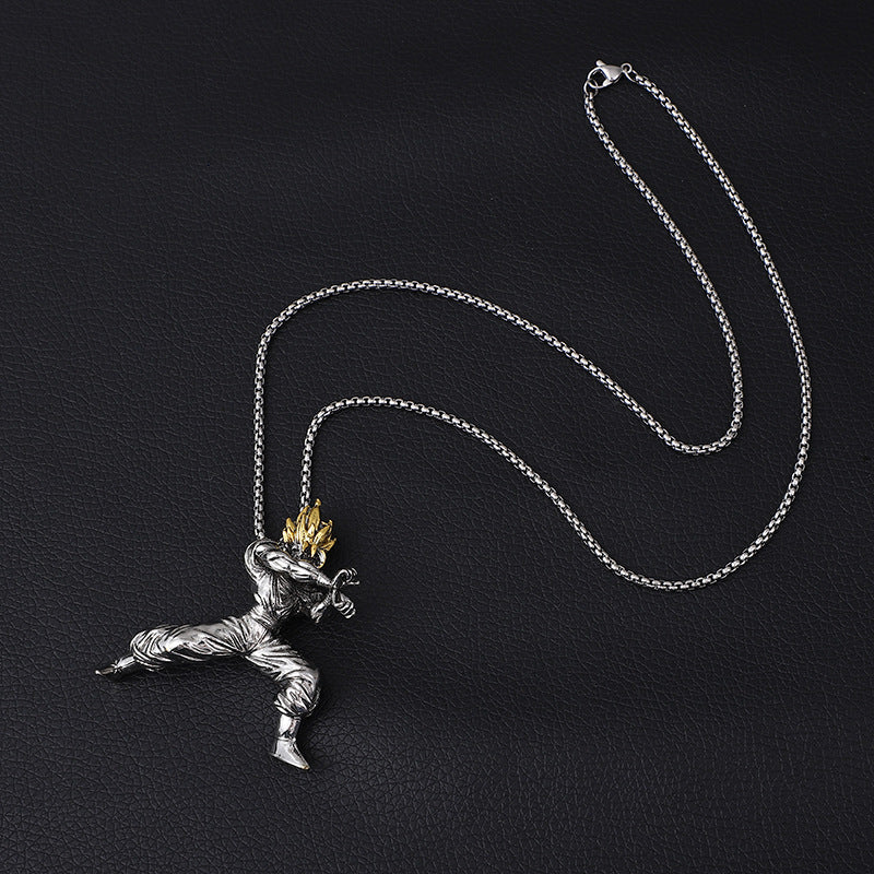 Unisex Anime Character Alloy Necklace