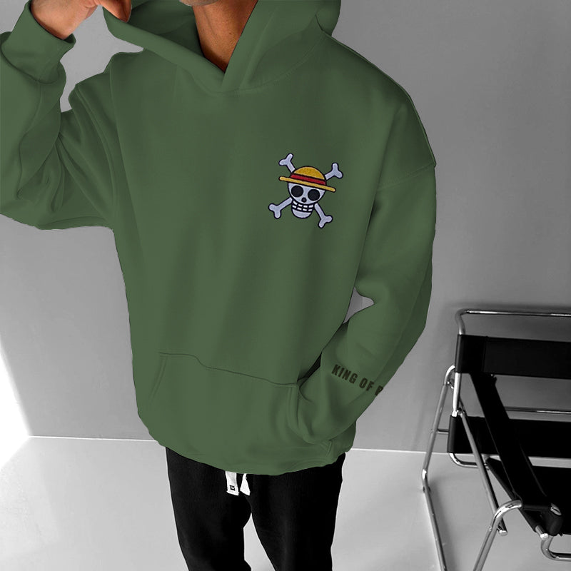 Oversized Anime Printed Hoodie