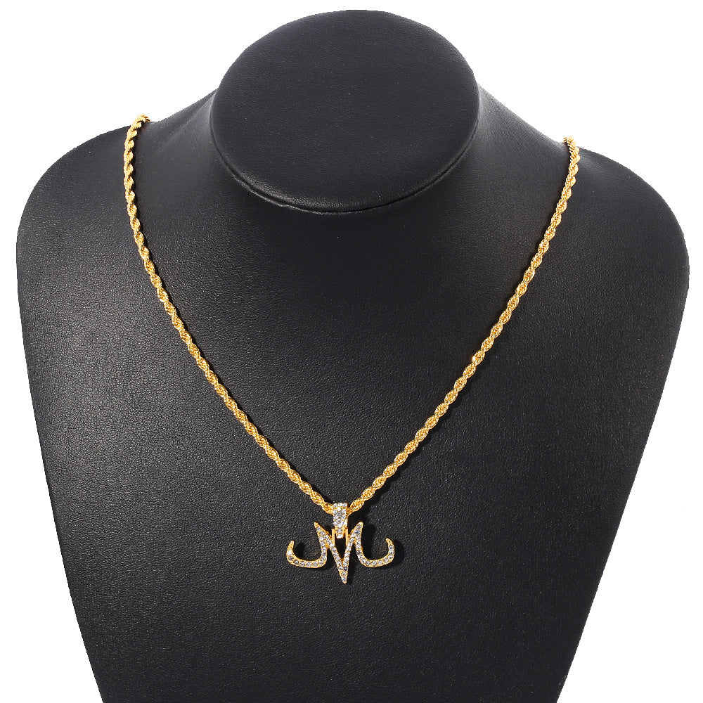Unisex Anime-related Letter M Necklace