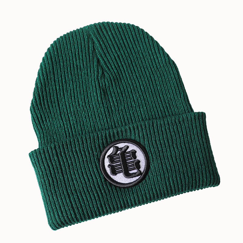Unisex Anime Embroidered Knitted Beanie
