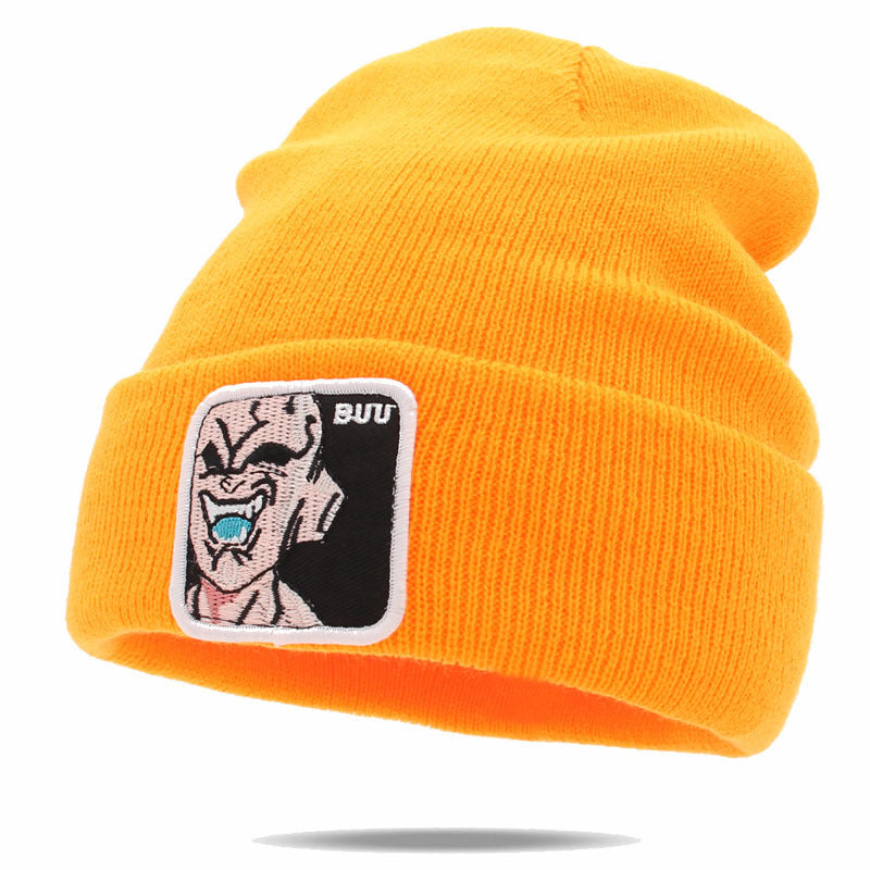 Unisex Cartoon Warm Label Wool Hat