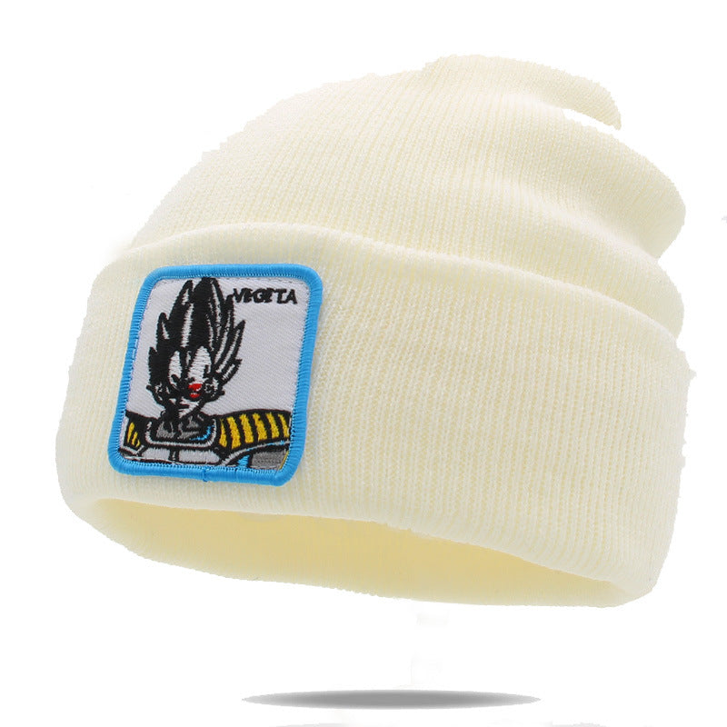 Unisex Cartoon Warm Label Wool Hat