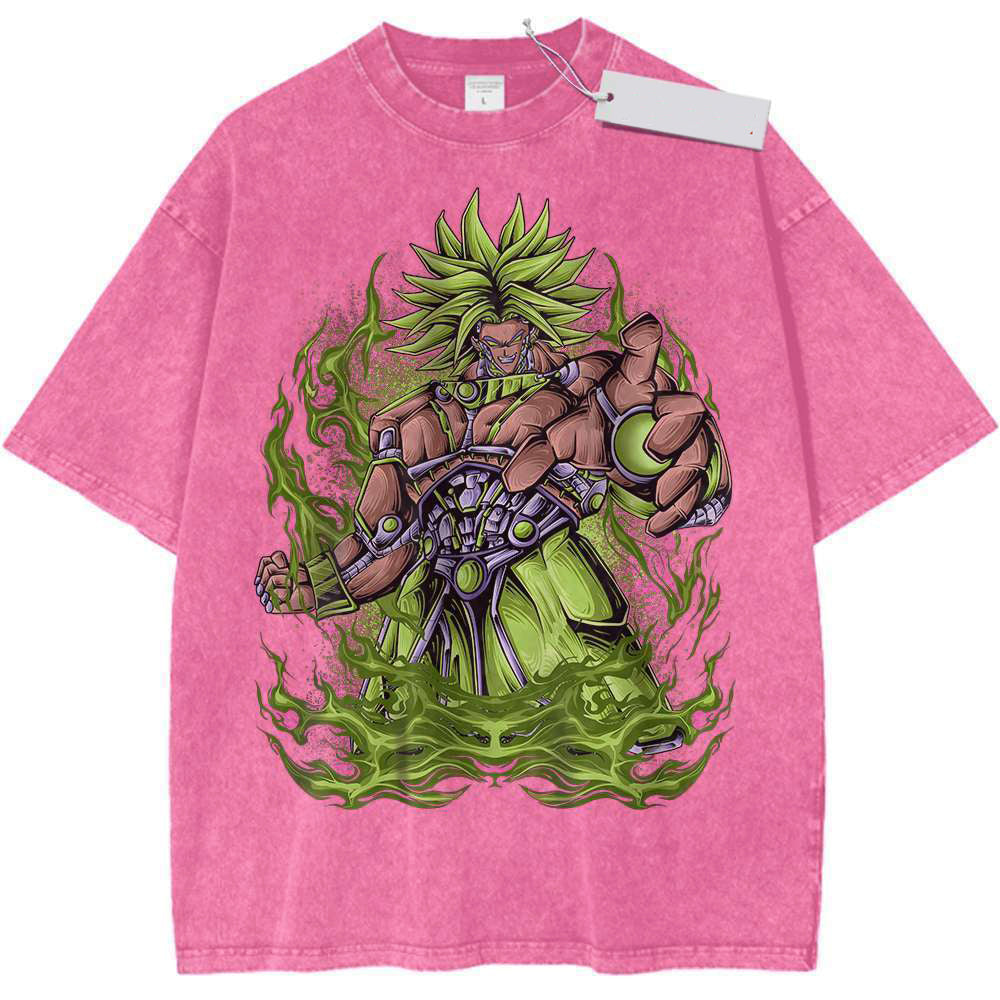 Anime Print Vintage Tee DBZ T-Shirt