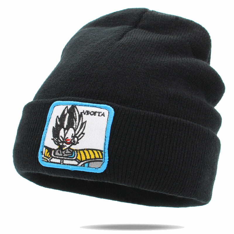 Unisex Cartoon Warm Label Wool Hat