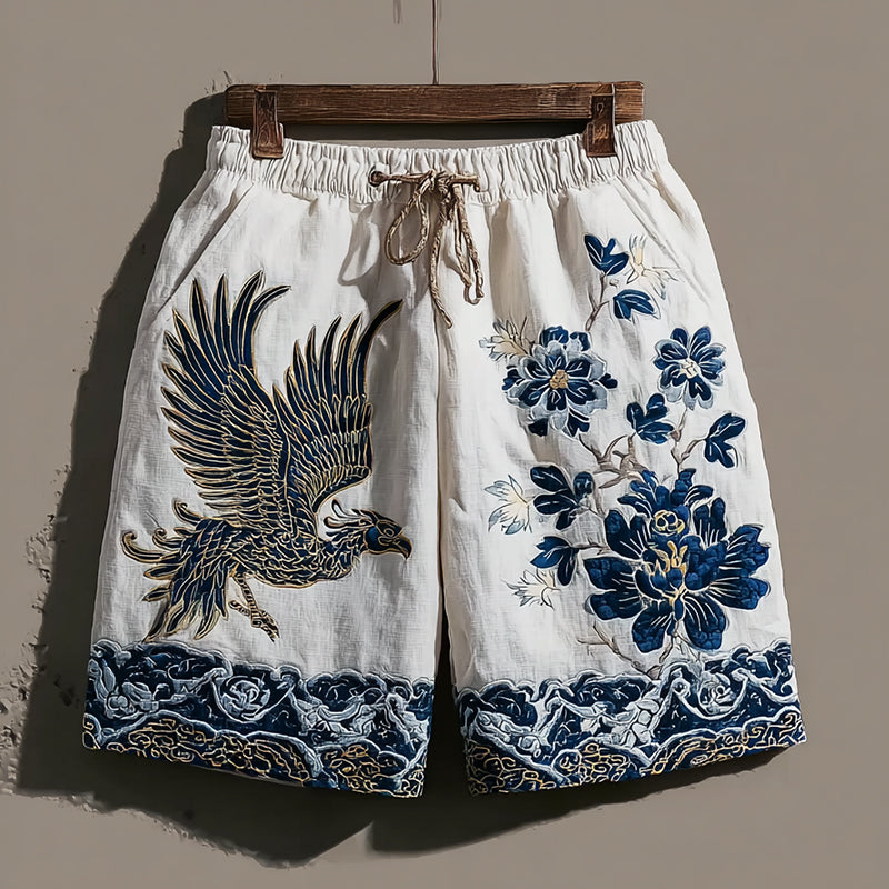 Fashionable Phoenix Floral Design Universal Shorts