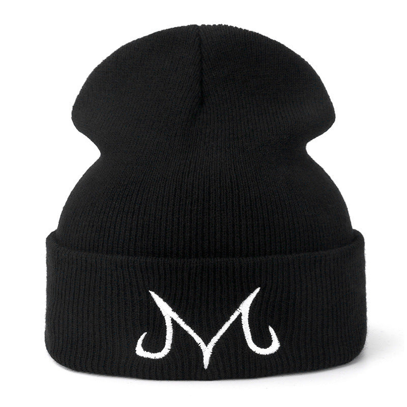Unisex Anime Letter Logo Embroidered Casual Beanie