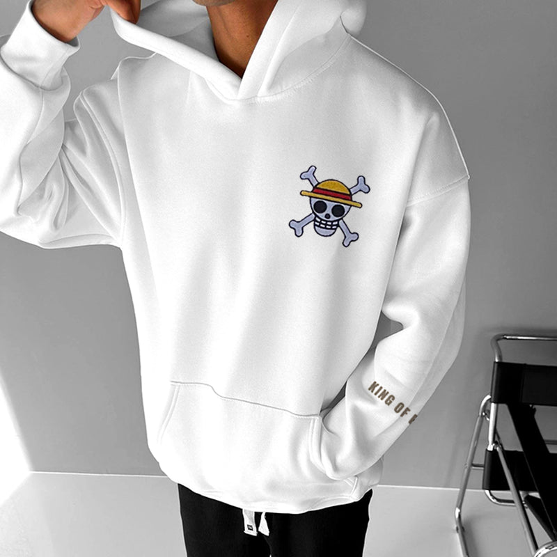 Oversized Anime Printed Hoodie