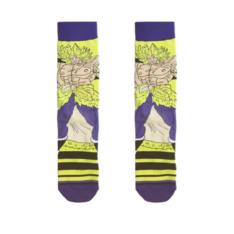 Unisex Anime Middle Tube Cotton Socks Cartoon Long Tube Trendy Personality Cotton Socks