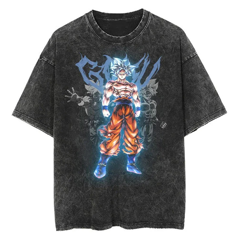 Anime Print Vintage T-shirt