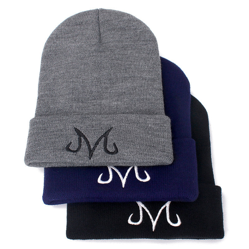 Unisex Anime Letter Logo Embroidered Casual Beanie