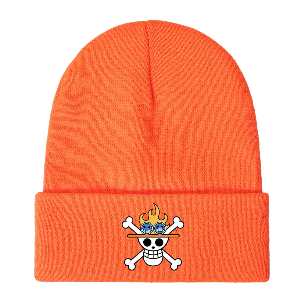 Unisex Pirate One Piece Anime Warm Knitted Hat