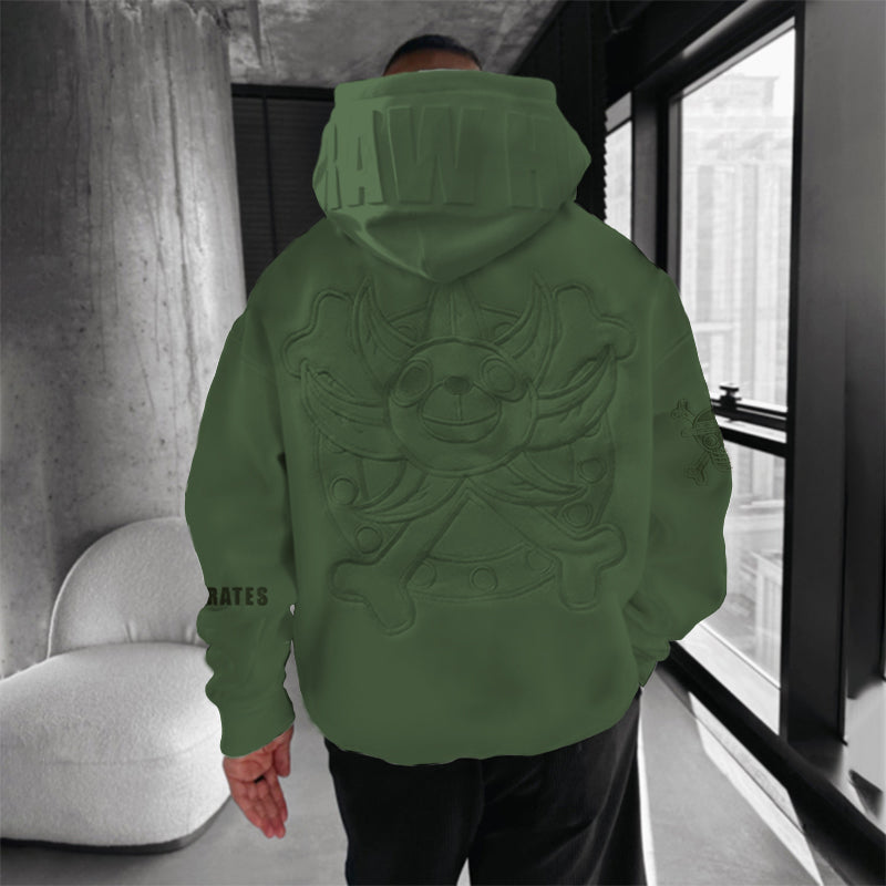 Oversized Anime Printed Hoodie