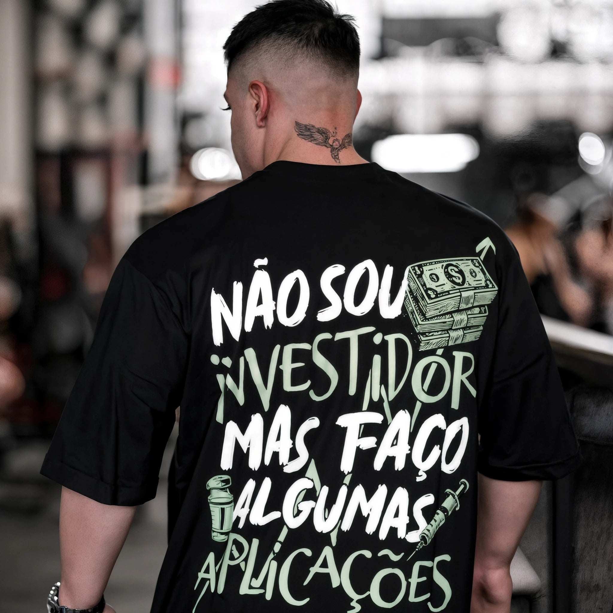Oversized T-Shirt Oversized streetwear Não sou Investidor